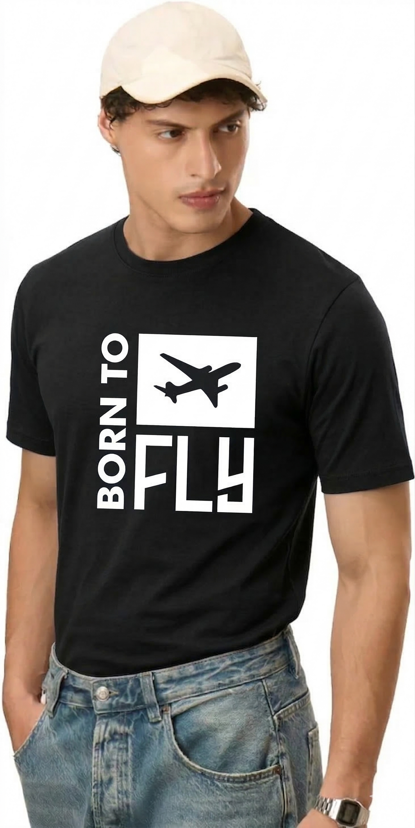 Born To fly - Aviation Cotton T-shirt