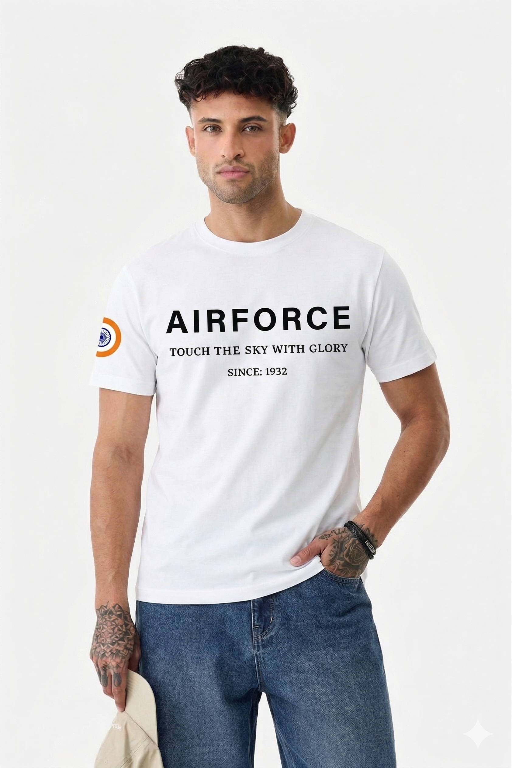 Indian Airforce Premium White T-Shirt