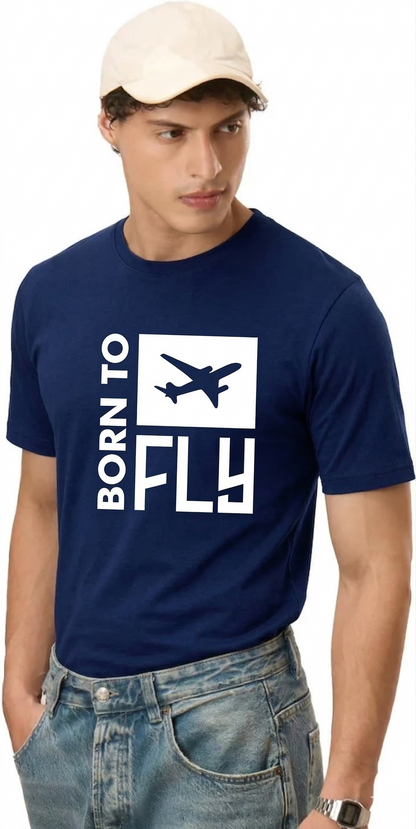 Born To fly - Aviation Cotton T-shirt