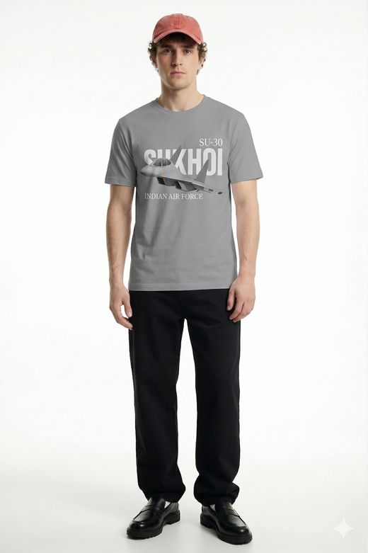 Su-30 Indian Airforce Round Neck T-shirt