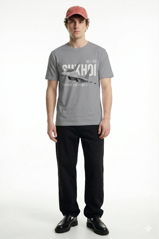 Su-30 Indian Airforce Round Neck T-shirt