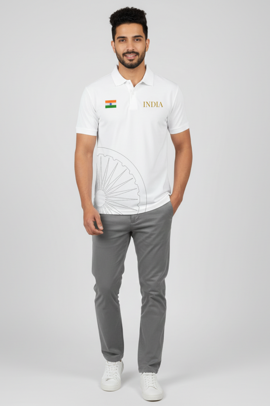 INDIA Pride Polo by Attire Dot