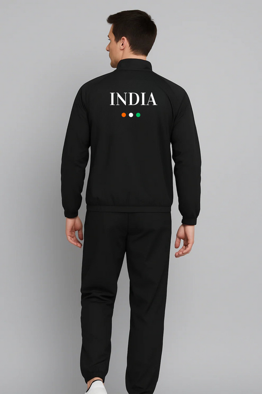 INDIA Pride Black Tracksuit – |ATTIRE DOT