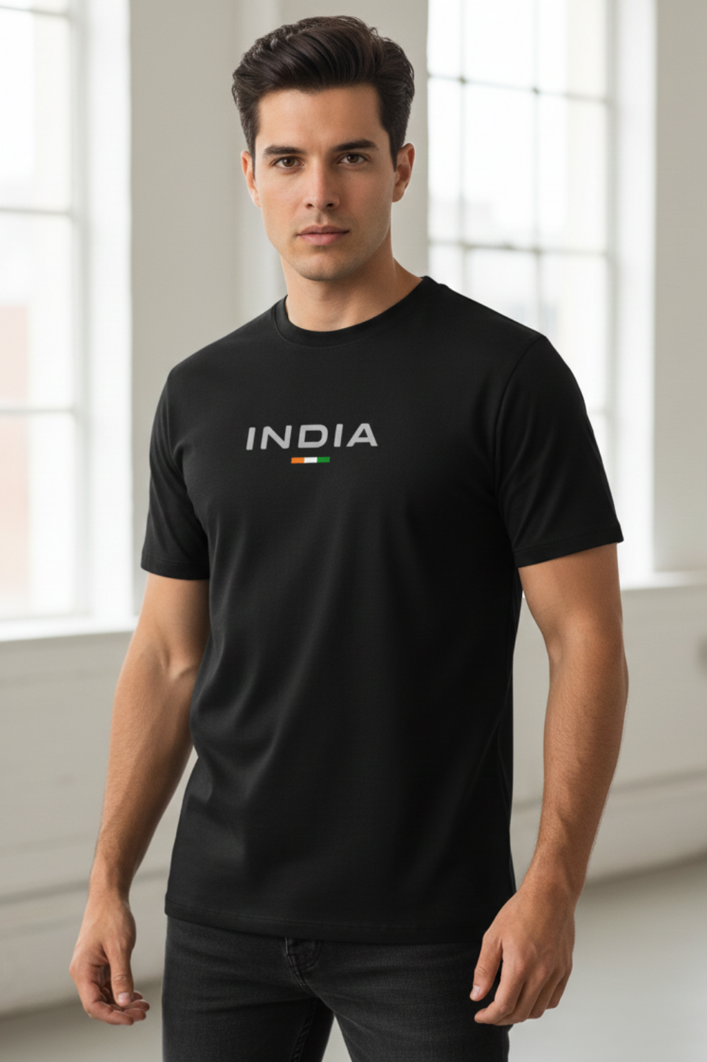INDIA Republic Day Special Round Neck T-Shirt – Pride of Bharat 🇮🇳