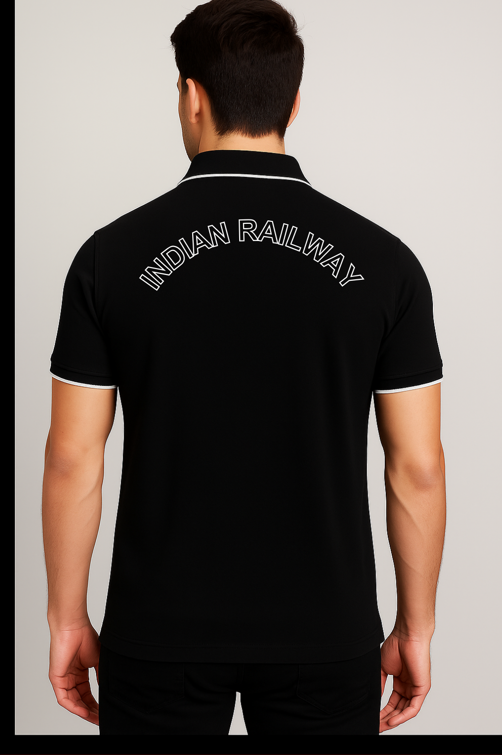 Indian Railway Inspired Cotton Polo