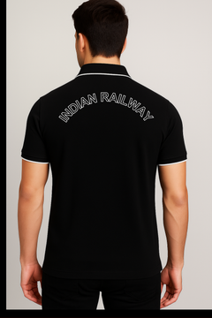 Indian Railway Inspired Cotton Polo