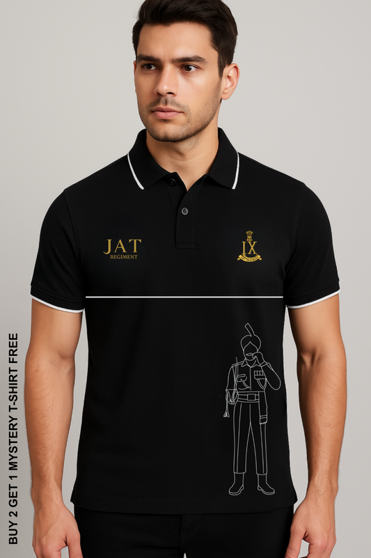 JAT Regiment IX Polo – 240 GSM Pure Cotton