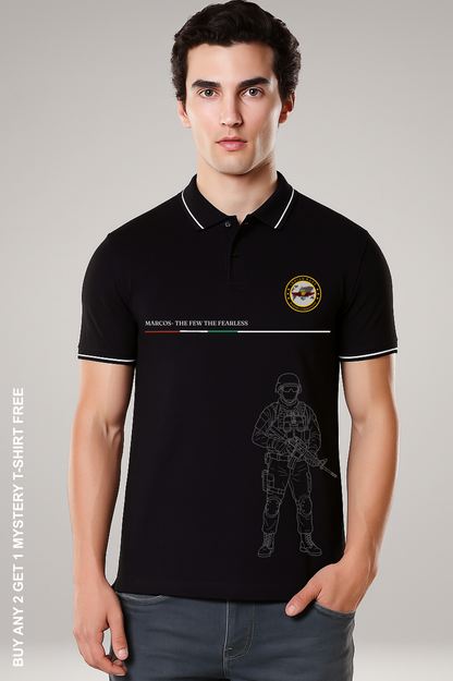 Indian Navy Polo – Marcos Commando Edition Premium Pure cotton 240 GSM