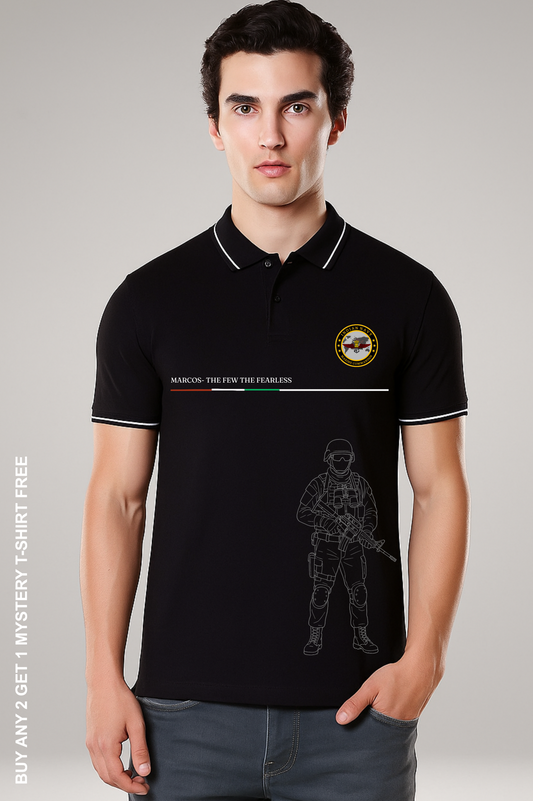 Indian Navy Polo – Marcos Commando Edition Premium Pure cotton 240 GSM
