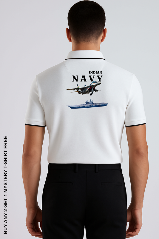 Indian Navy Polo – Air & Sea Edition Premium Pure cotton 240 GSM