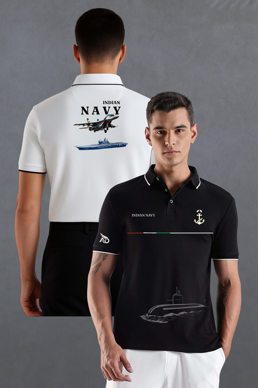 INDIAN NAVY COMBO T-SHIRT - 240 GSM COTTON