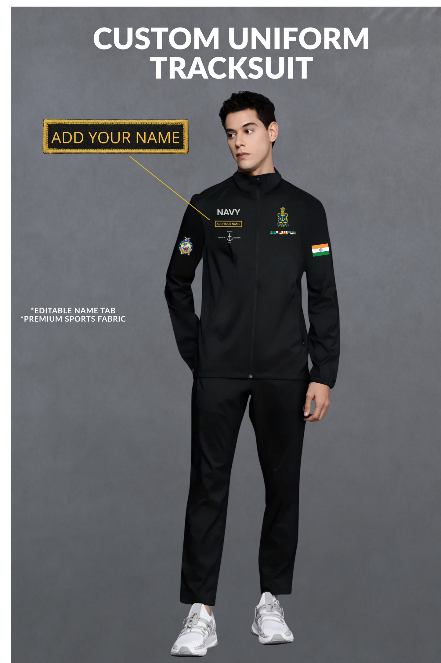 Navy Custom Uniform Tracksuit