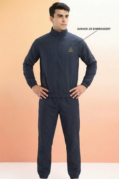 AIR WARRIOR | Indian Air Force-Inspired Tracksuit(upper with Lower) - front embroidery back printed