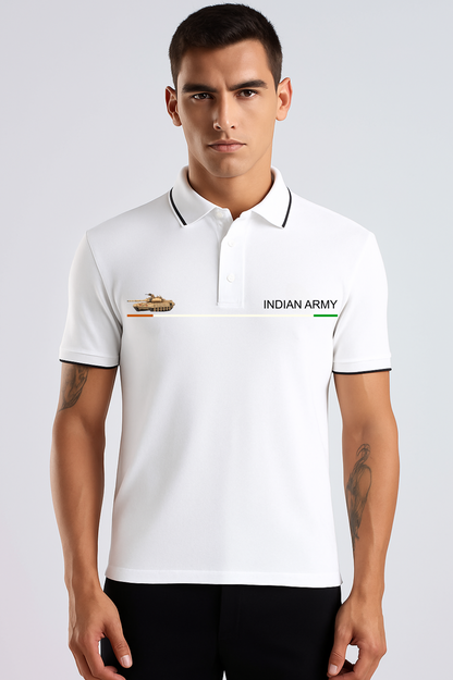 T-90 Bhisma Indian Army Tribute Polo –Premium Pure cotton 240 GSM