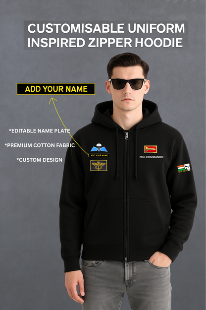 NSG Commando Custom Name Zipper Hoodie