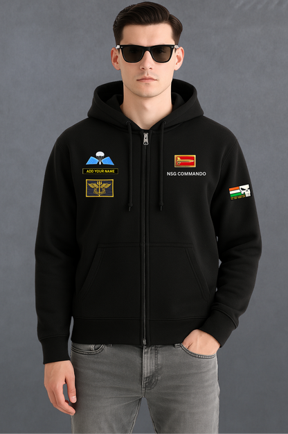 NSG Commando Custom Name Zipper Hoodie