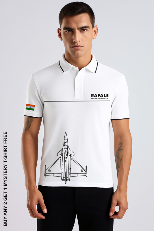 Rafale Polo – Operation Sindoor Edition Premium Pure cotton 240 GSM