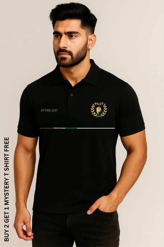 Pilot Polo – 240 GSM Pure Cotton | Aviation Spirit Edition