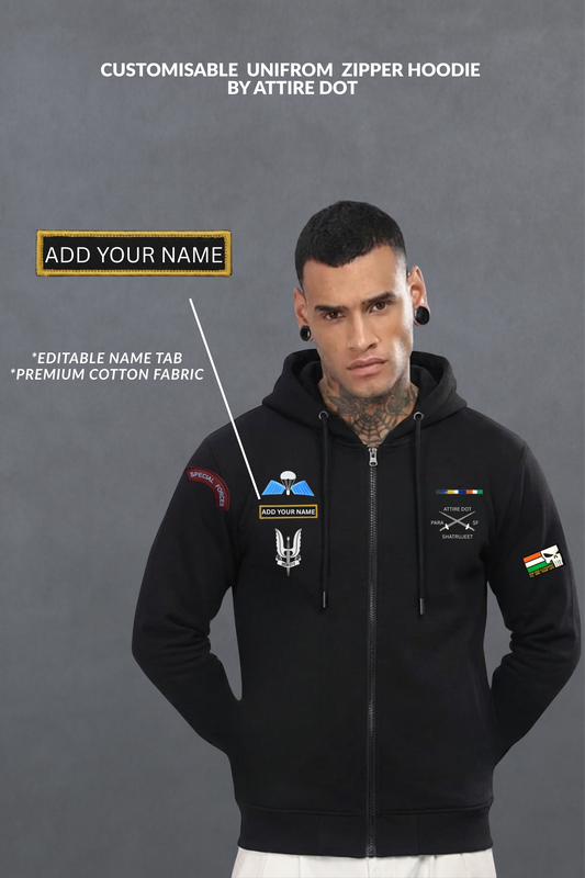 PARA SF Tactical Name Tab Zipper Hoodie