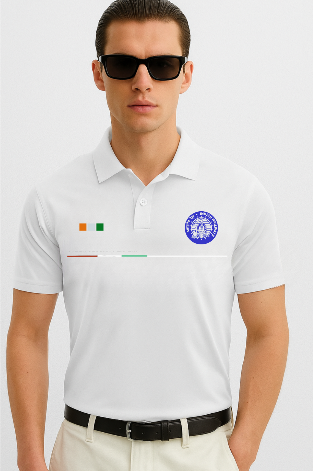 Indian Railway Inspired Cotton Polo