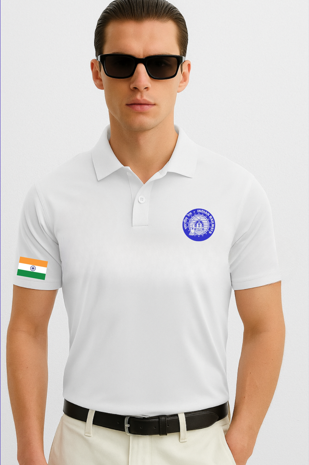 Indian Railway Inspired Premium Cotton Polo