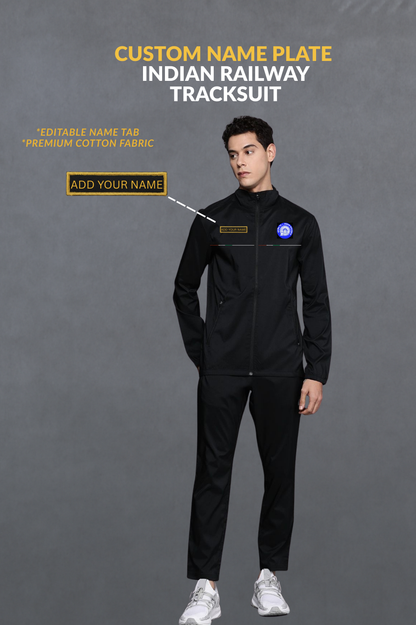 Indian Railway Custom Name Plate Tracksuit