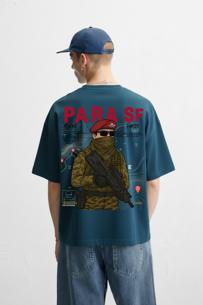 PARA SF Oversized T-Shirt | 240 GSM Pure Cotton | Special Forces Edition