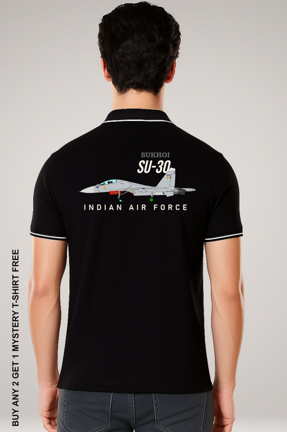 Premium Pure Cotton Polo – Sukhoi-30 Indian Air Force Design