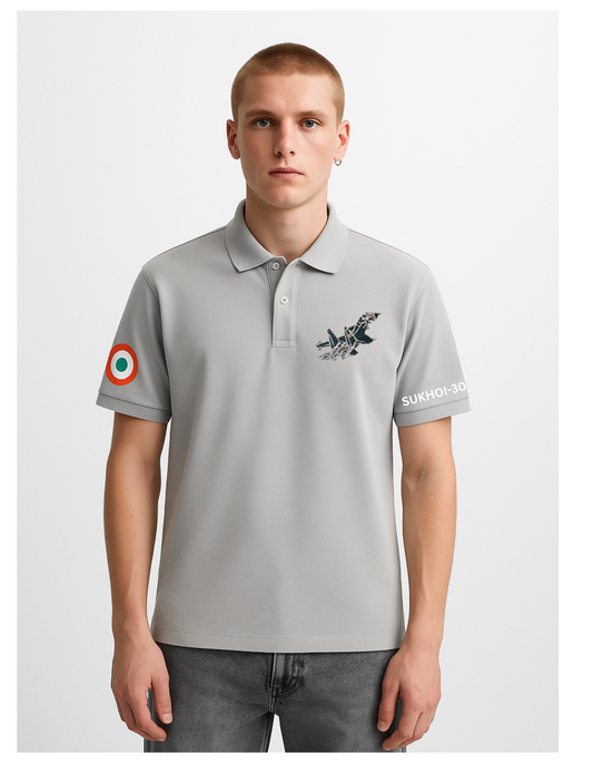 SUKHOI 30MKI Embroidered Airforce Polo