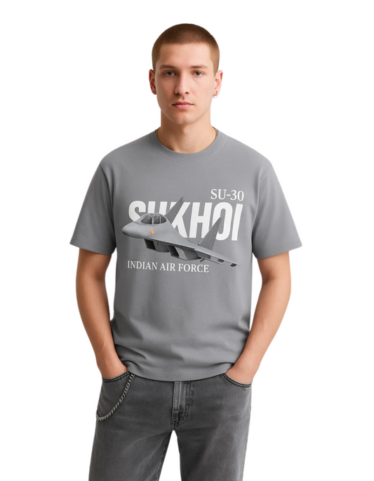 Su-30 Indian Airforce Round Neck T-shirt