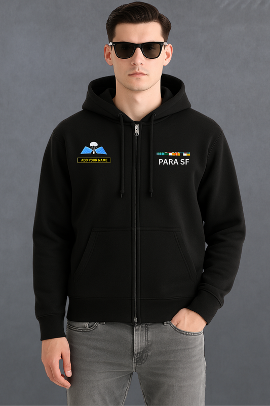PARA SF Custom Name Zipper Hoodie