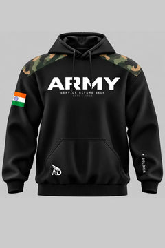 Army Cotton  Hoodie