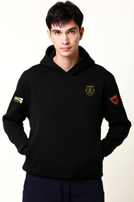 Indian Army Hoodie – Fearless Edition | 100% Cotton Comfort