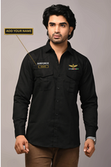 Airforce Custom Name Cargo Cotton Shirt