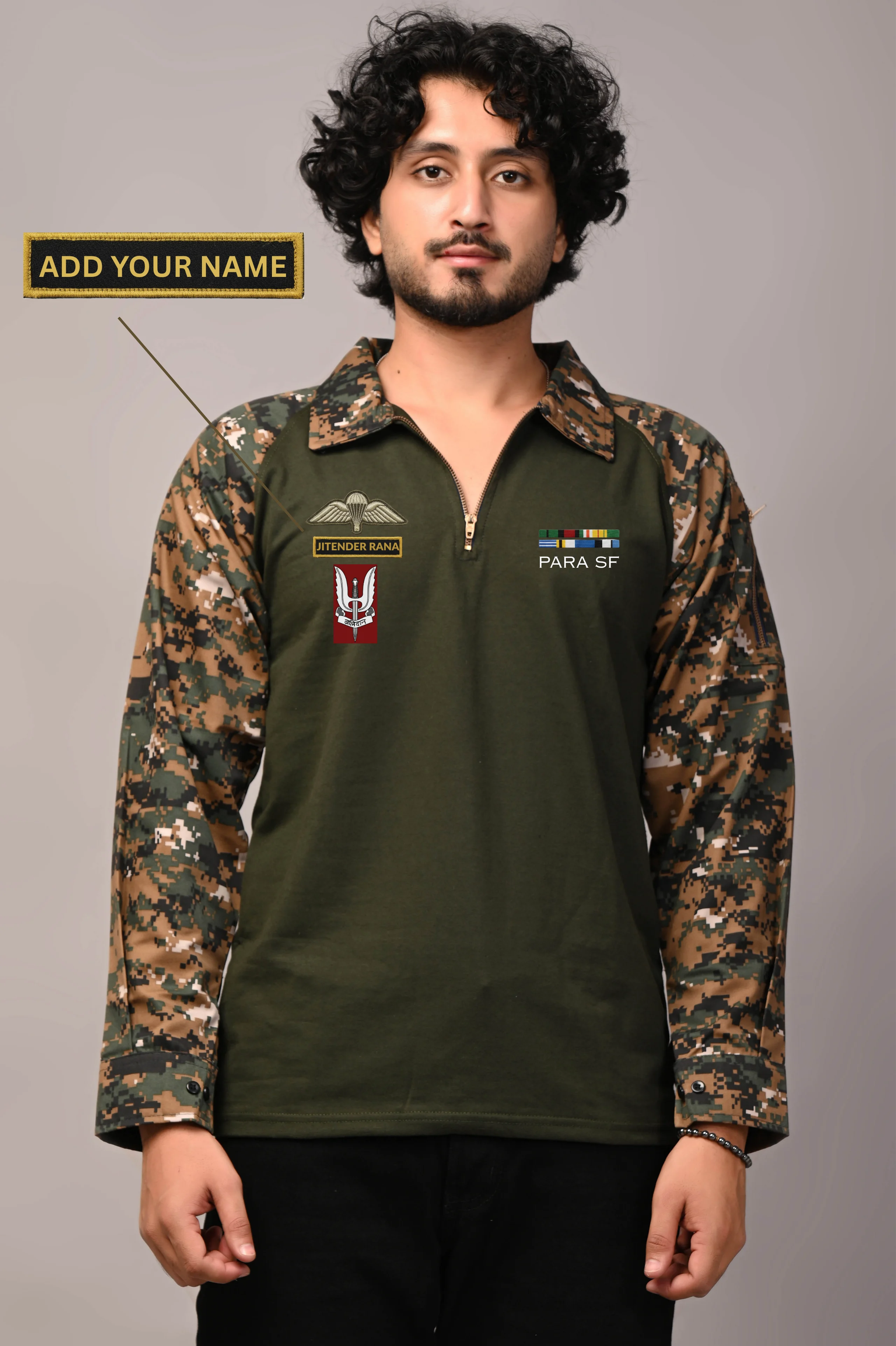 PARA SF Custom Name Cotton T-Shirt