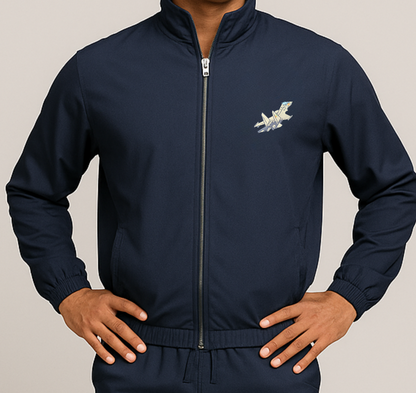 AIR WARRIOR | Indian Air Force-Inspired Tracksuit(upper with Lower) - front embroidery back printed