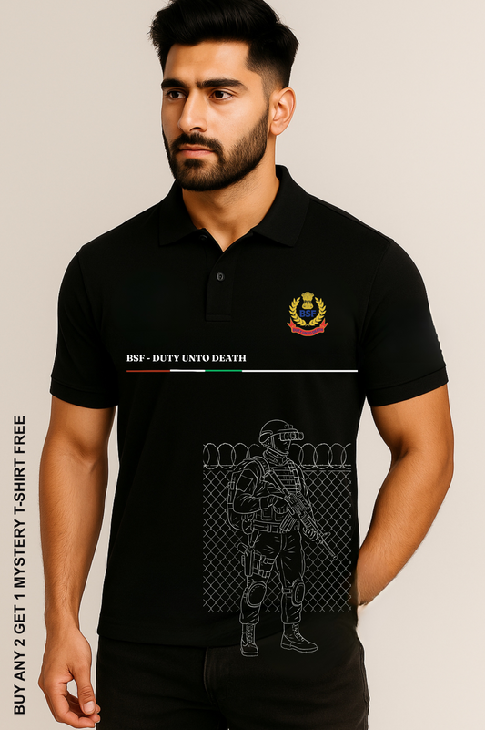 BSF Polo – Duty Unto Death Edition Premium Pure cotton 240 GSM
