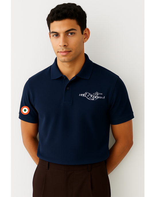 C-17 Globemaster Polo T-Shirt – Dark Navy Blue | Attire Dot