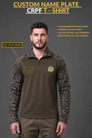 CRPF Custom Name Plate Full Sleeve Camo T-Shirt