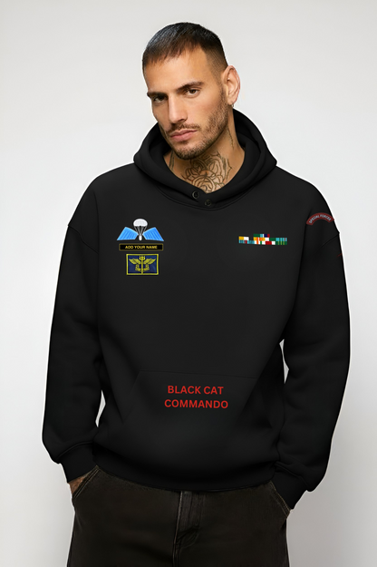 NSG Black Cat Commando Hoodie – Custom Name Tab