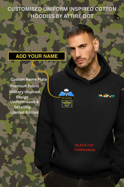 NSG Black Cat Commando Hoodie – Custom Name Tab