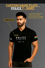 Police Custom Name Cotton T shirt
