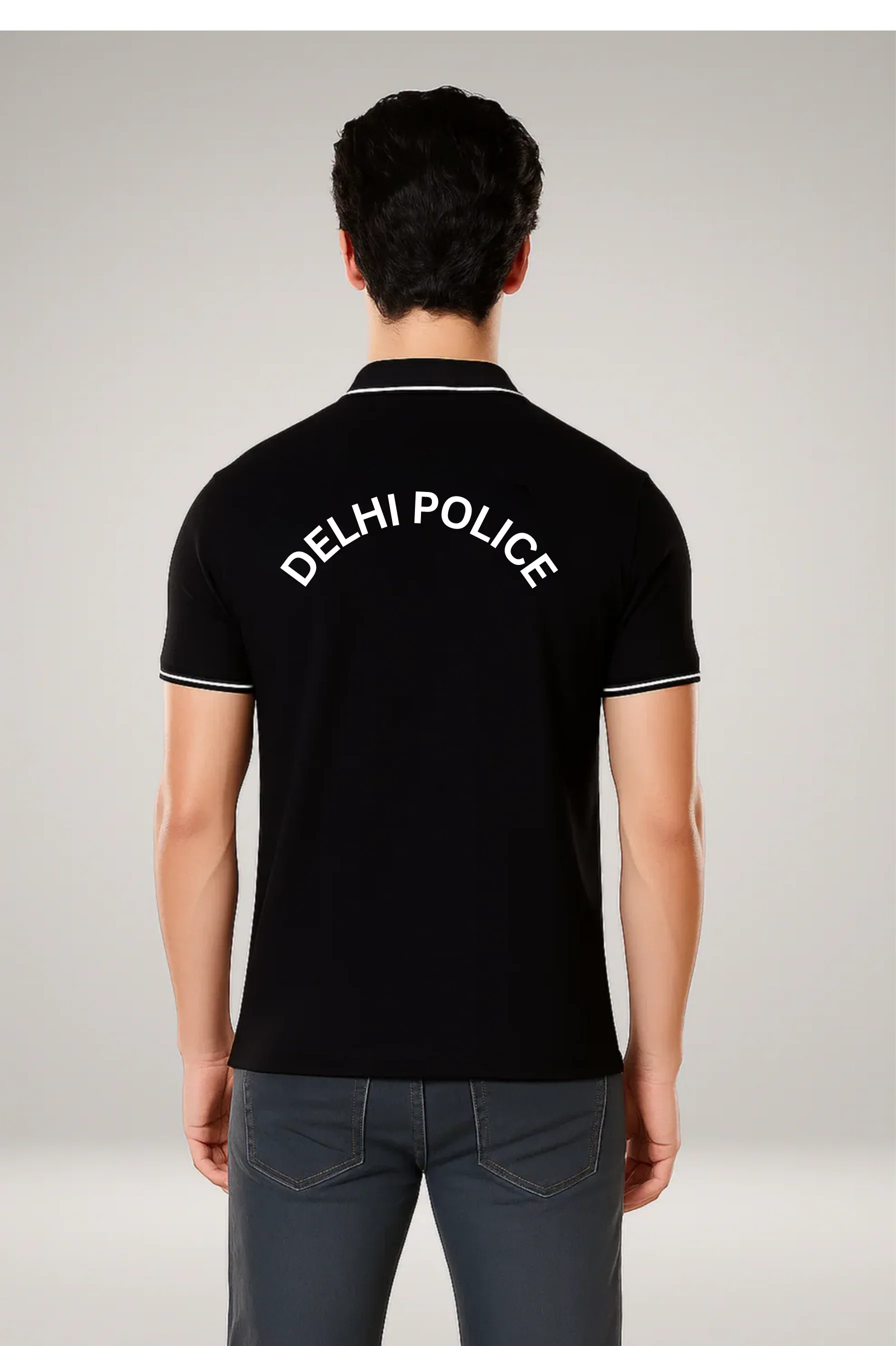Delhi Police Custom Name Polo T-shirt