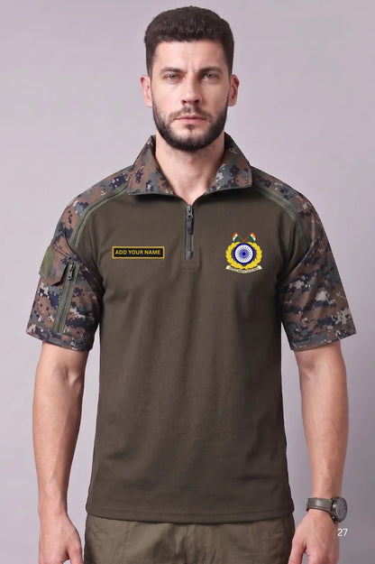 CRPF custom name cotton t shirt