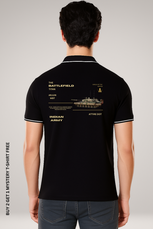Arjun MBT Indian Army Tribute Polo – Premium Pure cotton 240 GSM