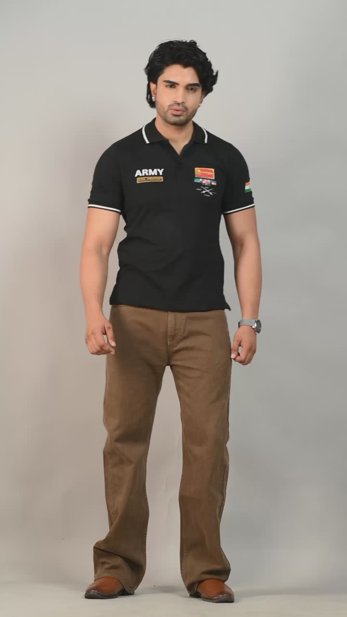 Army Custom Name Cotton T-Shirt