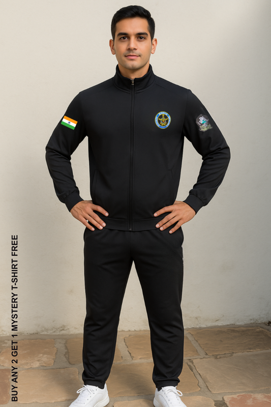 Indian Air Force Badged Embroidery Tracksuit ( upper and lower both )