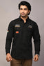Custom Name Army Cargo Cotton Shirt