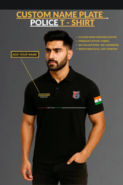 Police Custom Name Cotton T shirt