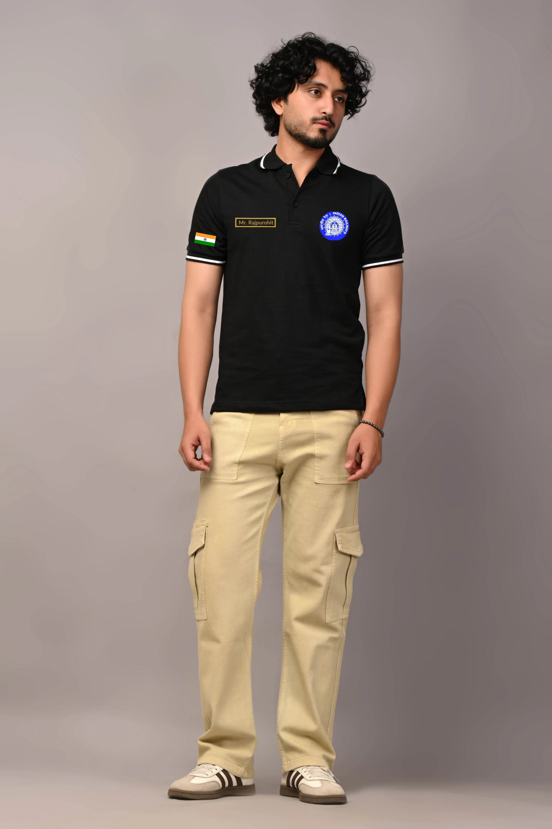 INDIAN RAILWAY CUSTOM NAME COTTON T-SHIRT